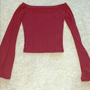 Off the shoulder shirt